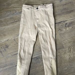 Girls Saxon Tan Riding Pants-C8